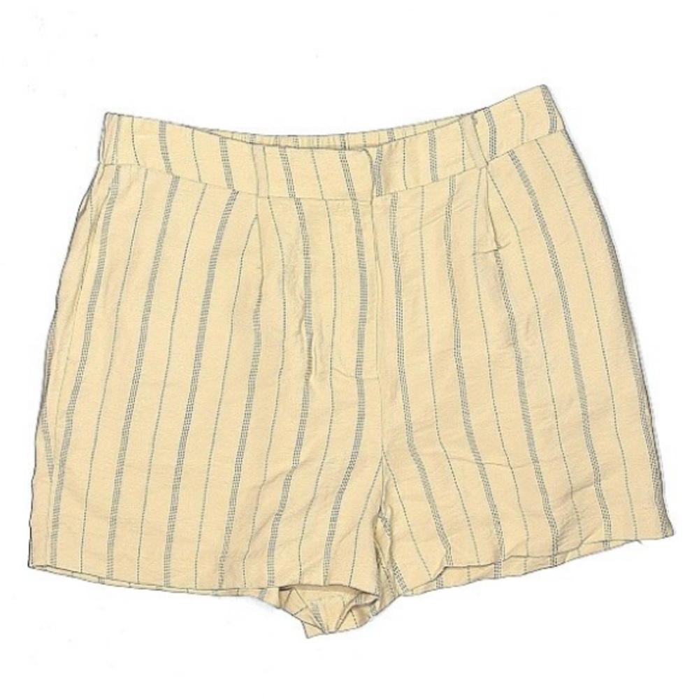 LC Lauren Conrad Size M Cream Stripe Shorts
